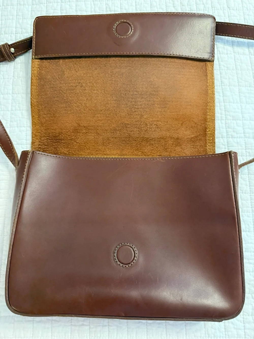 Nisolo Brown Woven Leather Crossbody Purse